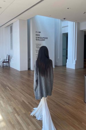 DreamyNerd Contrast Ribbed Long Sleeve Tee