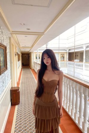 DreamyNerd Corset & Ruffle Skirt Set