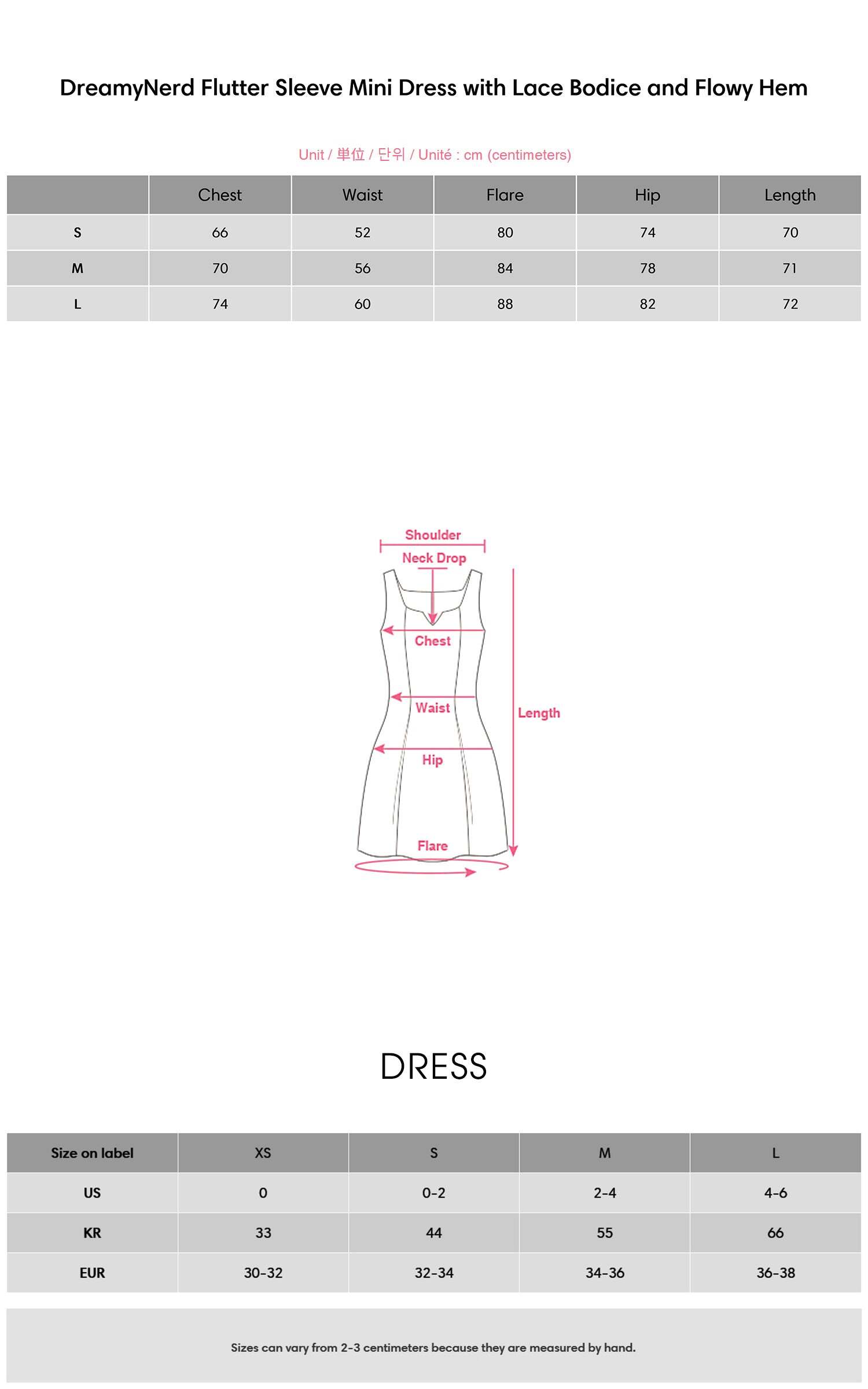 DreamyNerd Flutter Sleeve Mini Dress with Lace Bodice and Flowy Hem DreamyNerd Flutter Sleeve Mini Dress with Lace Bodice and Flowy Hem