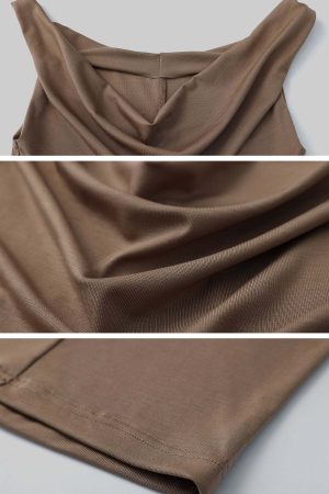 DreamyNerd Off-Shoulder Draped Knit Top