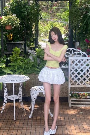 DreamyNerd Off-Shoulder Fitted Knit Top