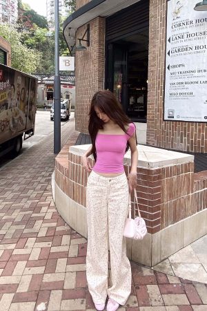 DreamyNerd Off-Shoulder Halter Knit Top