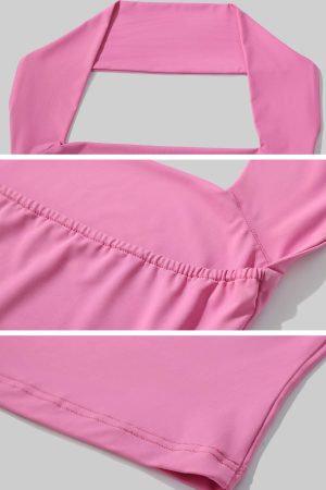 DreamyNerd Off-Shoulder Halter Knit Top