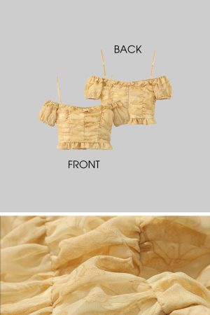 DreamyNerd Off-Shoulder Top & Tiered Skirt Set