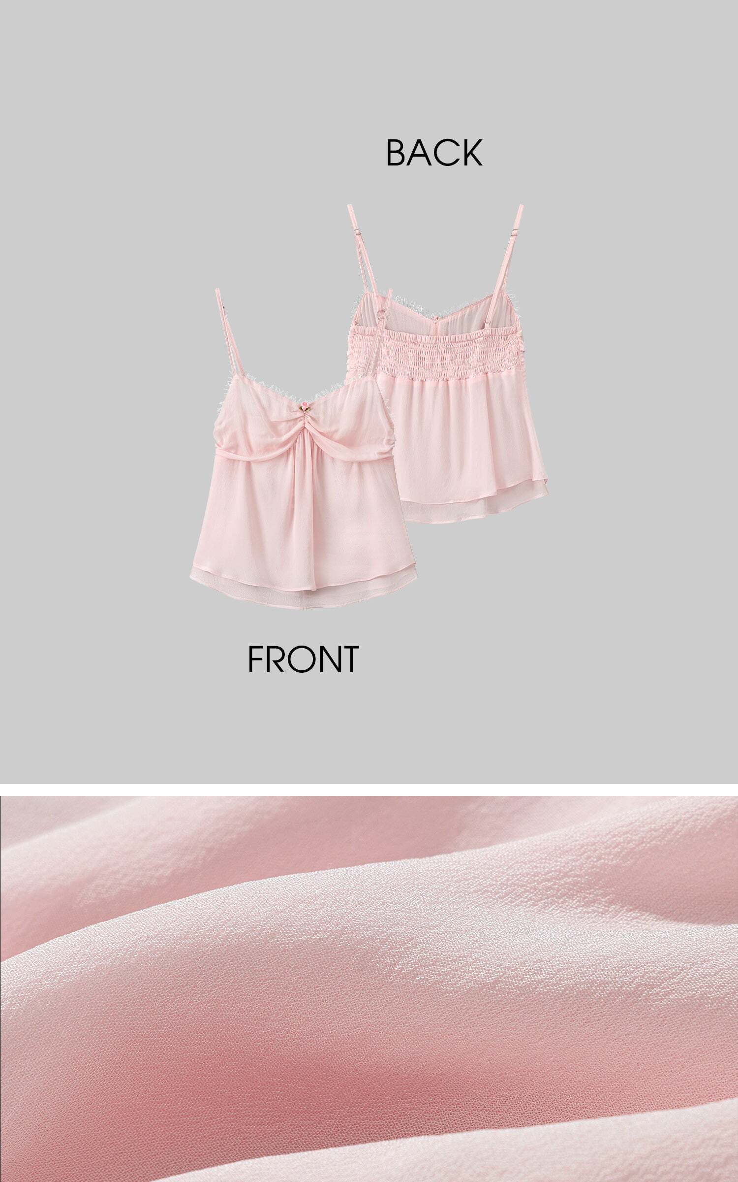 DreamyNerd Rosebud Chiffon Camisole DreamyNerd Rosebud Chiffon Camisole