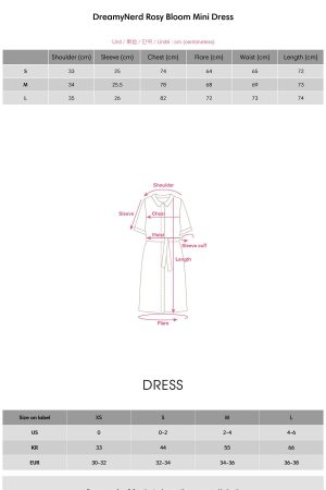 DreamyNerd Rosy Bloom Mini Dress