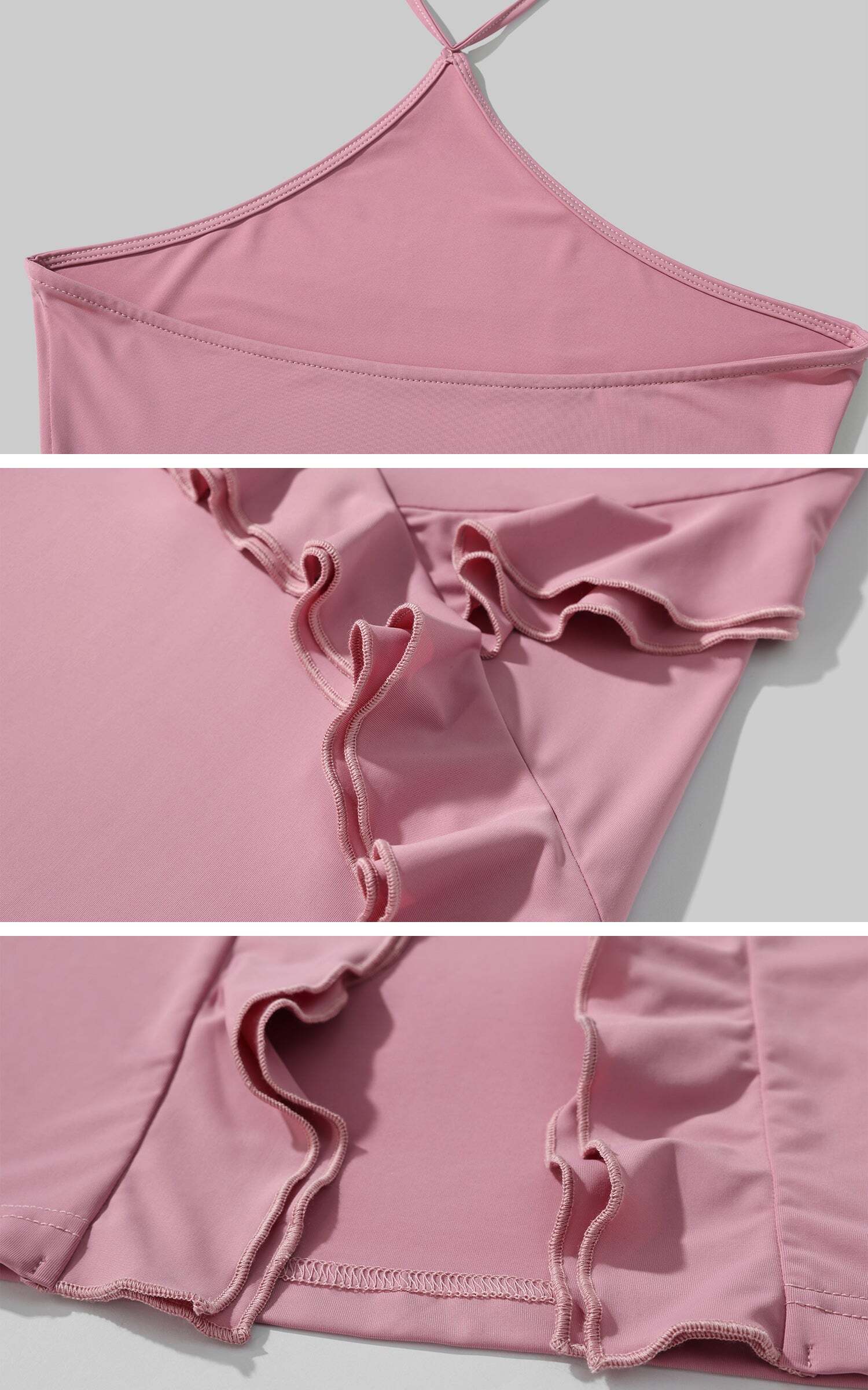 DreamyNerd Ruffle Cutout Halter Maxi Dress DreamyNerd Ruffle Cutout Halter Maxi Dress