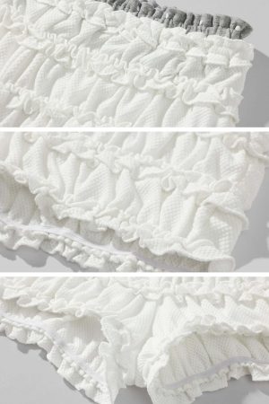 DreamyNerd Ruffled Knit Lounge Shorts