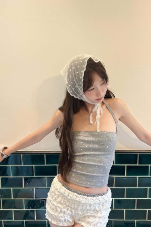 DreamyNerd Ruffled Knit Lounge Shorts