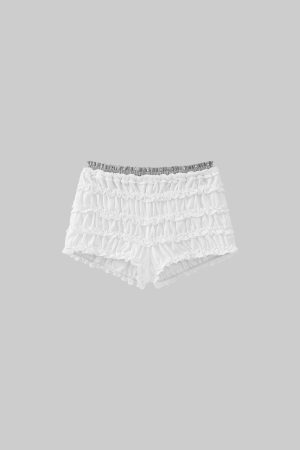 DreamyNerd Ruffled Knit Lounge Shorts