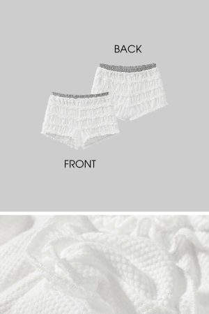 DreamyNerd Ruffled Knit Lounge Shorts