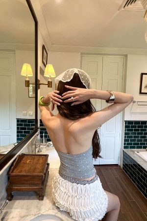 DreamyNerd Ruffled Knit Lounge Shorts