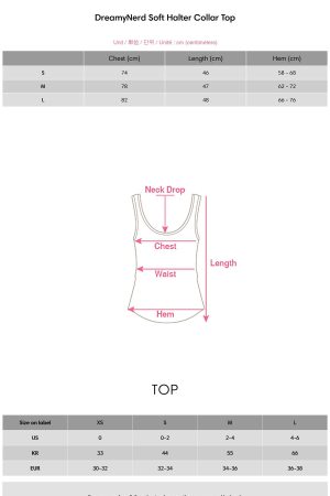 DreamyNerd Soft Halter Collar Top