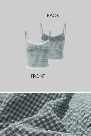 DreamyNerd Sweet Check Lace Set