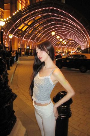 DreamyNerd Sweet Check Lace Set