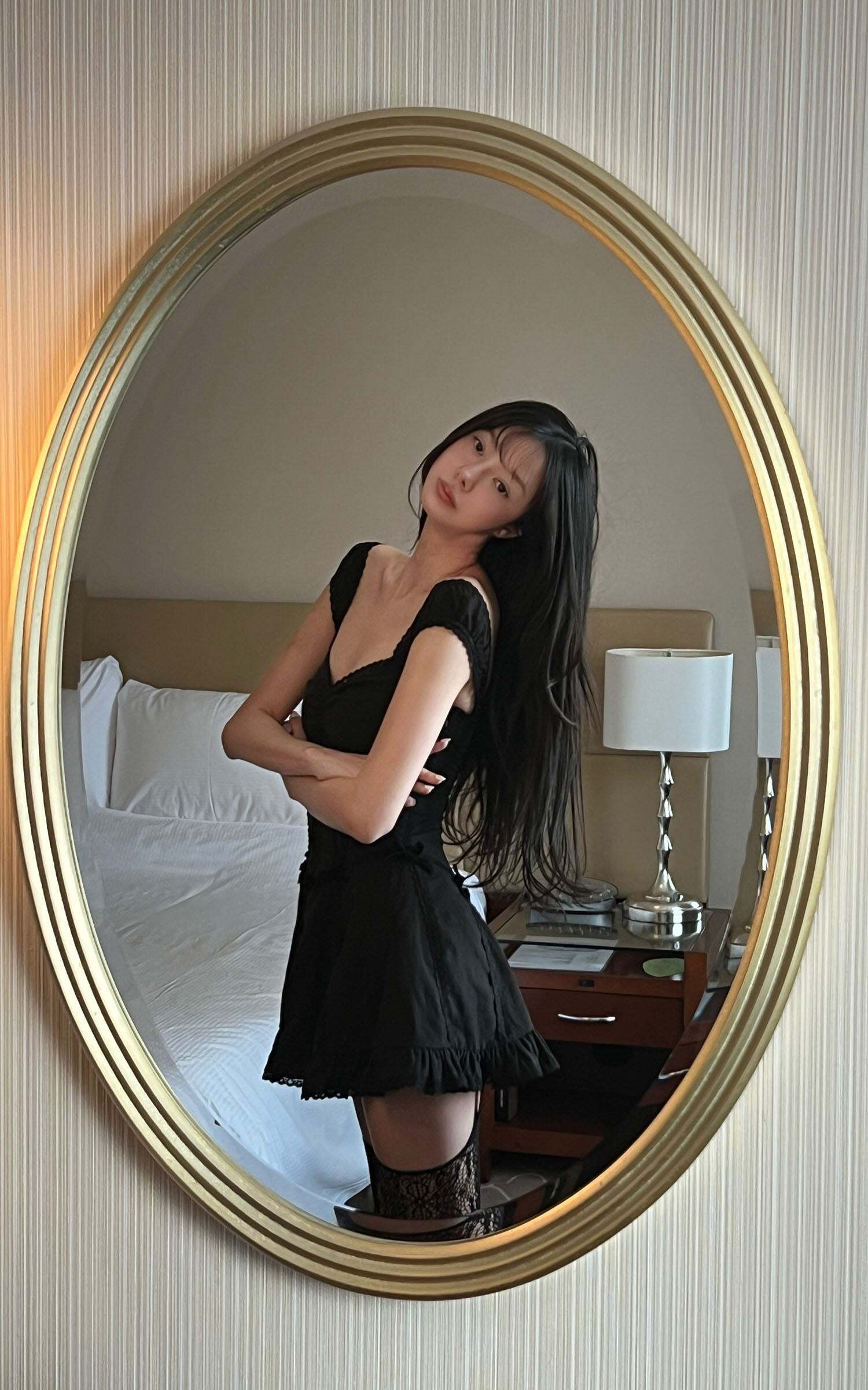 DreamyNerd Velvet Bow Lace Mini Dress DreamyNerd Velvet Bow Lace Mini Dress