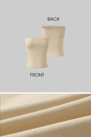 DreamyNerd Velvet Ribbon Trim Tube Top