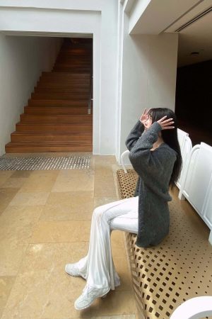 DreamyNerd Vintage Knit Oversized Cardigan