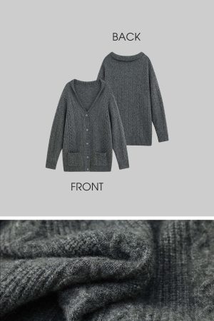 DreamyNerd Vintage Knit Oversized Cardigan