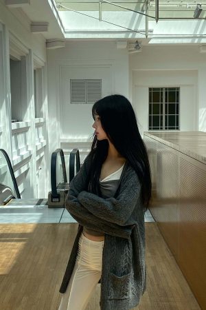 DreamyNerd Vintage Knit Oversized Cardigan