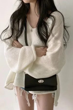 Extra Long Sleeve Loose Sweater