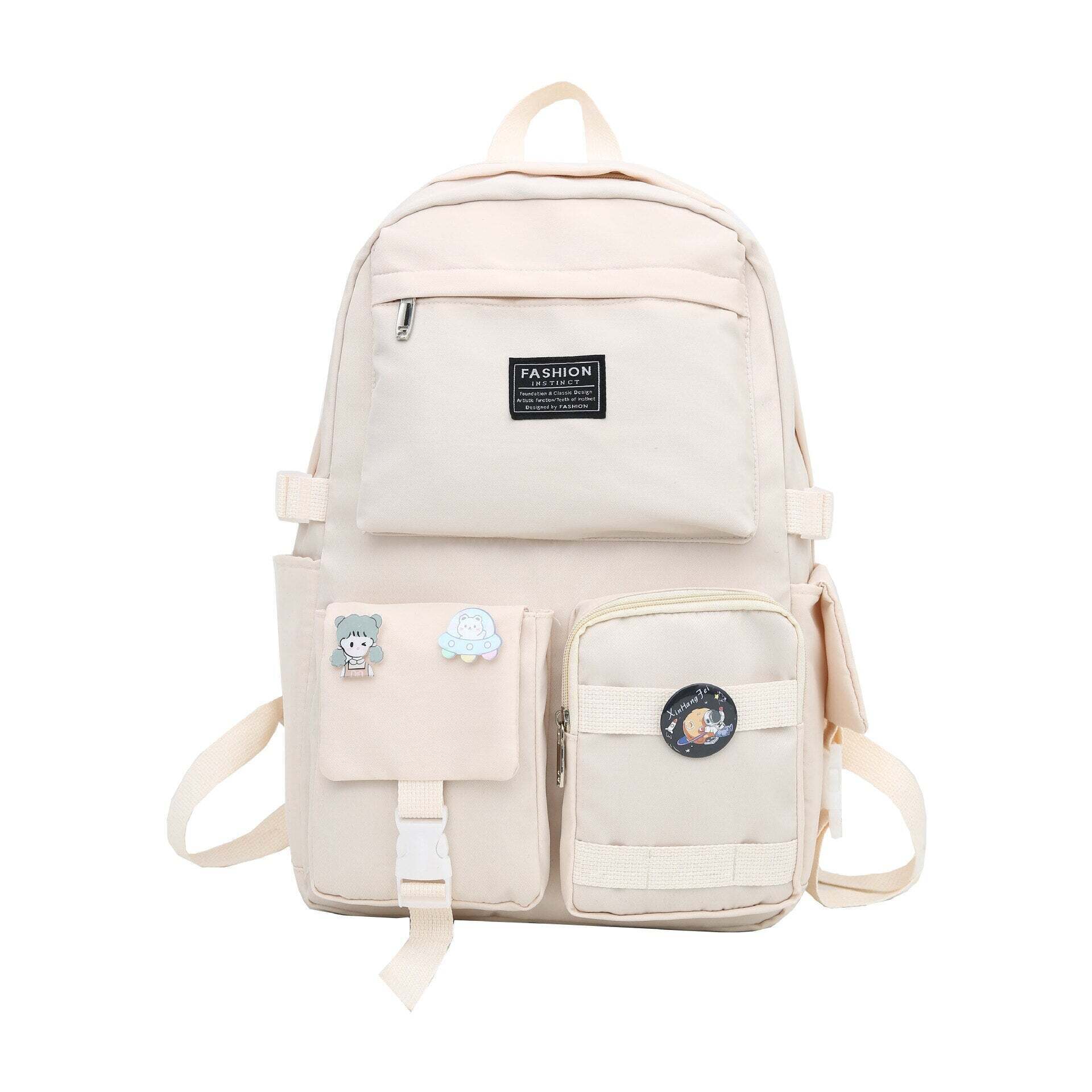 Extra Pockets Unisex School Backpack Extra Pockets Unisex School Backpack