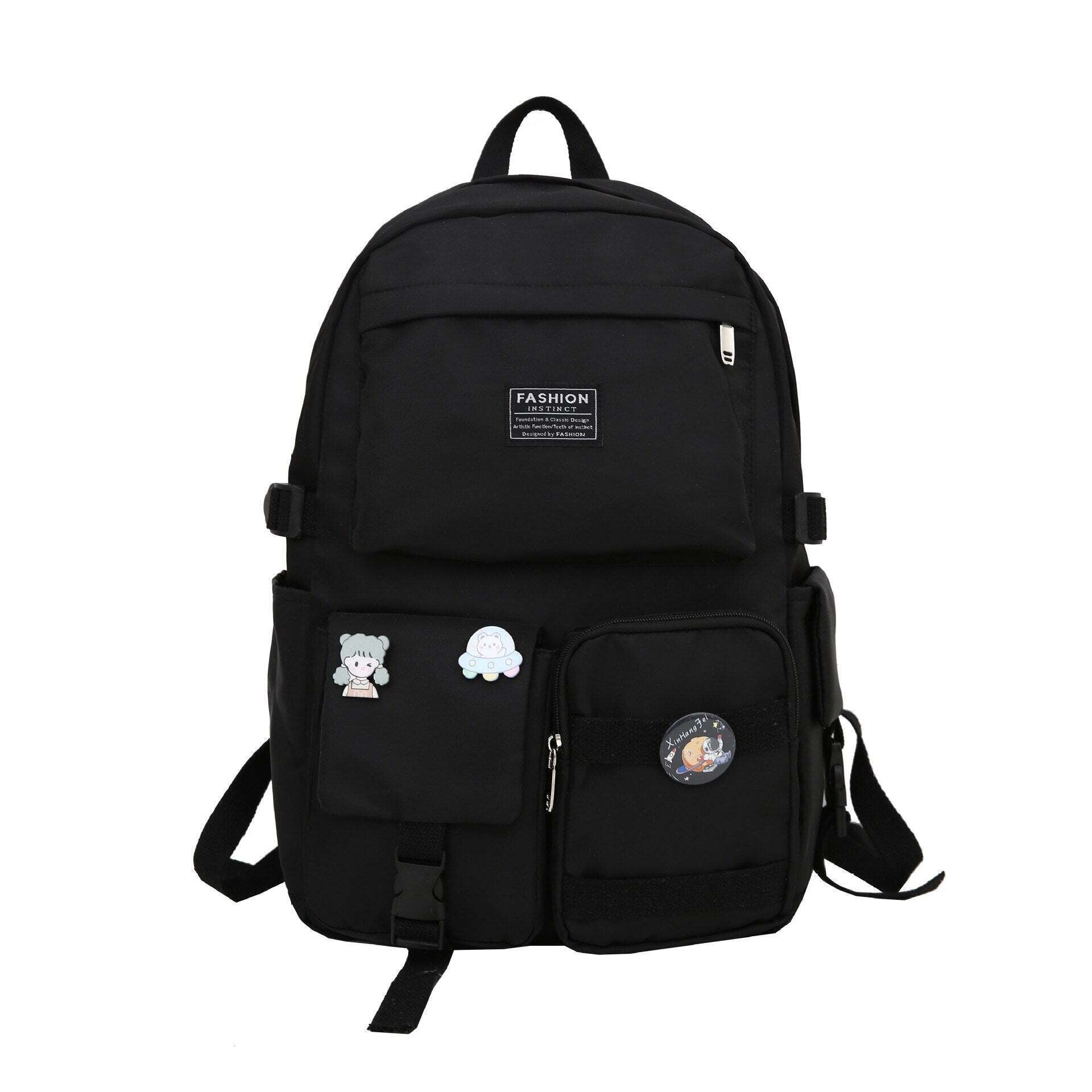 Extra Pockets Unisex School Backpack Extra Pockets Unisex School Backpack