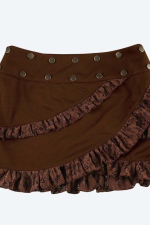 Fairy Grunge Asymmetric Mini Skirt