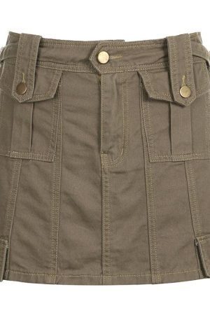 Fairy Grunge Cargo Mini Skirt