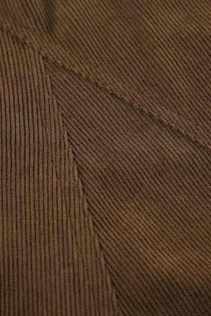 Fairy Grunge Corduroy Midi Skirt