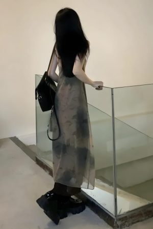 Fairy Grunge Forest Midi Dress