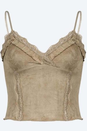 Fairy Grunge Frilled Lace Top