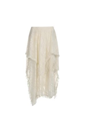 Fairy Grunge Lace Midi Skirt