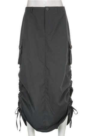 Fairy Grunge Parachute Maxi Skirt