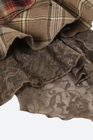 Fairy Grunge Patchwork Mini Skirt