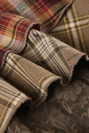 Fairy Grunge Patchwork Mini Skirt