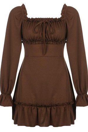 Fairy Grunge Ruffled Mini Dress