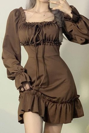 Fairy Grunge Ruffled Mini Dress