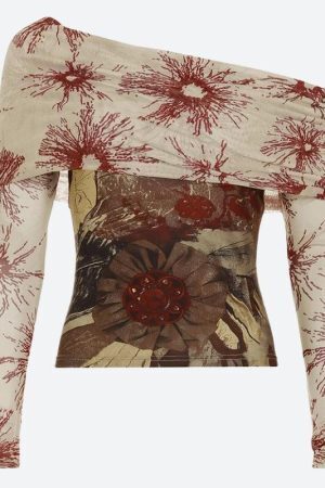 Fairycore Bohemian Off Shoulder Top