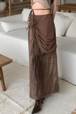 Fairycore Butterfly Crop Top & Maxi Skirt Two Piece Set