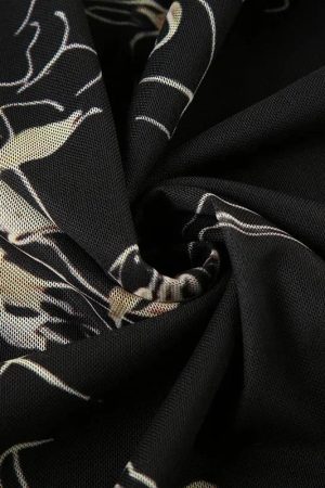 Fairycore Dark Fairy Midi Skirt