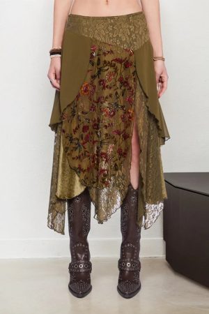 Fairycore Layered Midi Skirt