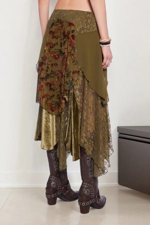 Fairycore Layered Midi Skirt