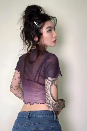 Fairycore Lily Sheer Top