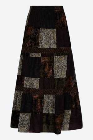 Fairycore Patchwork Maxi Skirt