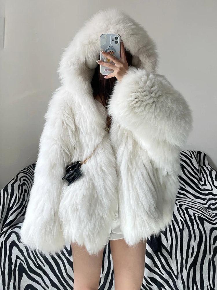 Faux Fur Hooded Jacket Faux Fur Hooded Jacket