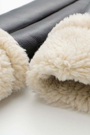 Faux Fur Lined Biker Jacket