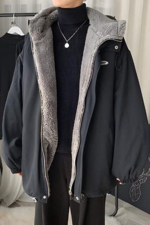 Faux Fur Lined Hooded Jacket