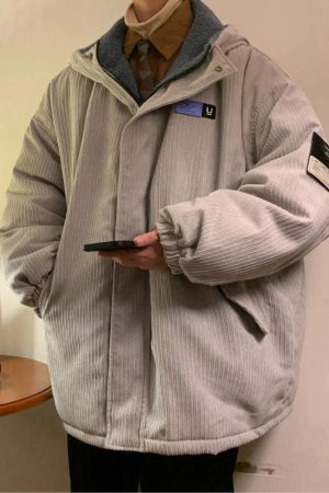 Faux Fur Lining Hooded Puffer Jacket