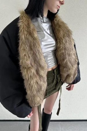 Faux Fur Puffer Jacket